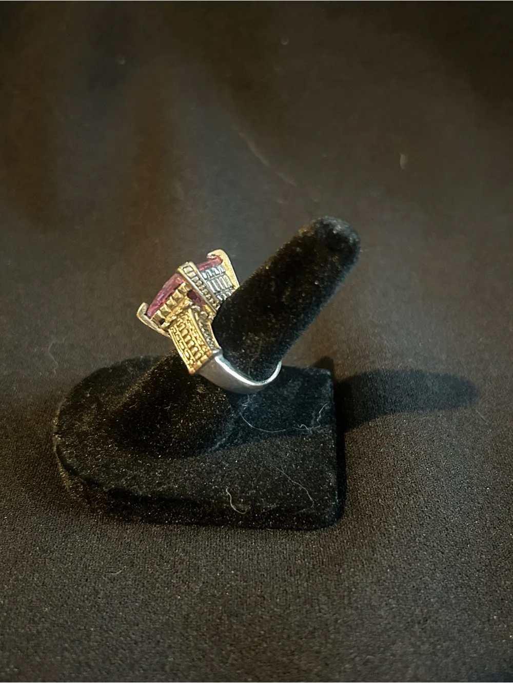 Large Light Purple Cocktail Ring Size 5